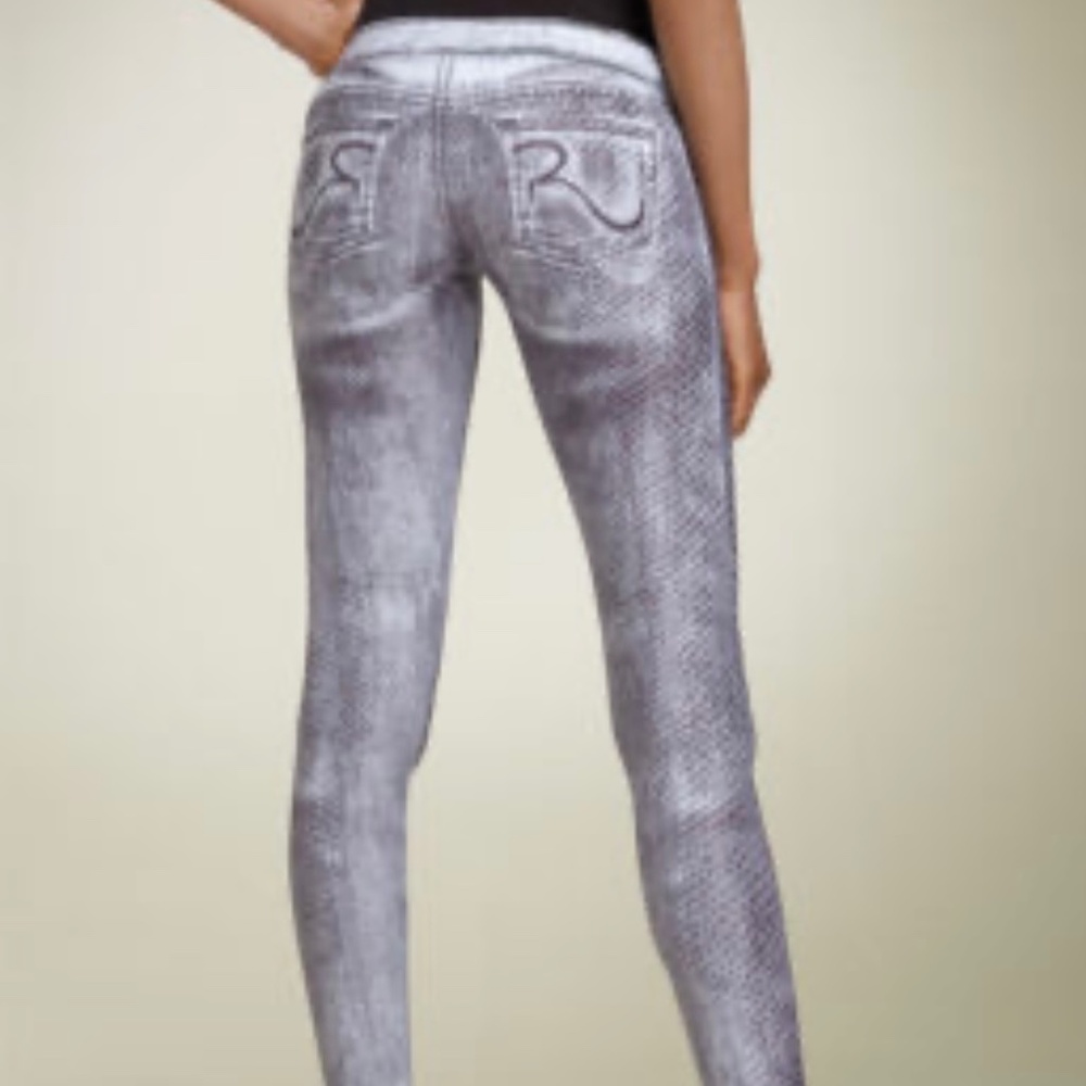 NWOT! Y2K Rock & Republic Snakeskin Valentina Leggings MEDIUM